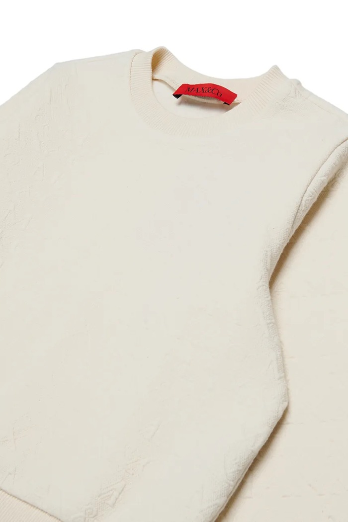 Djevojčice Max&Co. dukserica za djecu s pamukom MAXS26F SWEAT-SHIRT MX0408.MX01V bež