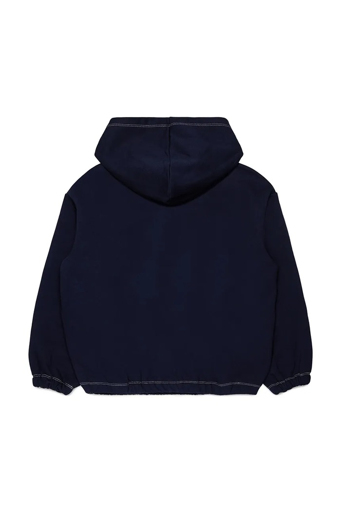 Max&Co. dukserica na zakopčavanje sa kapuljačom za djecu od pamuka MAXS18F SWEAT-SHIRT MX0300.MX056 mornarsko plava AW26
