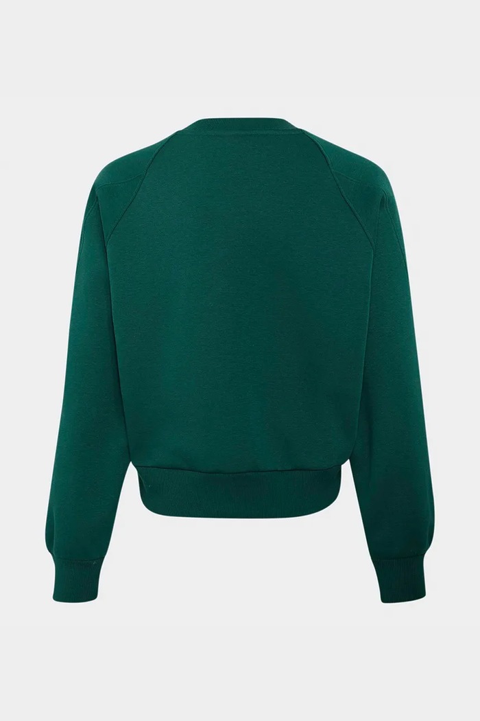 adidas bluza dziecięca z bawełną KS5137. zielony AW26