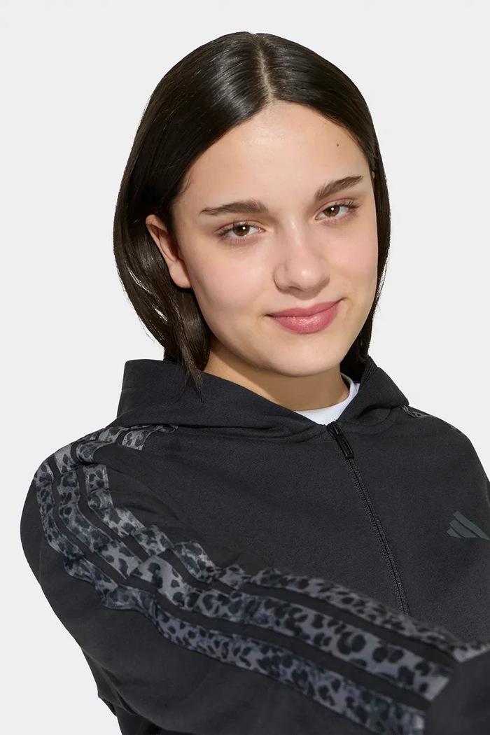 adidas mikina na zips s kapucňou detská s bavlnou KC7203