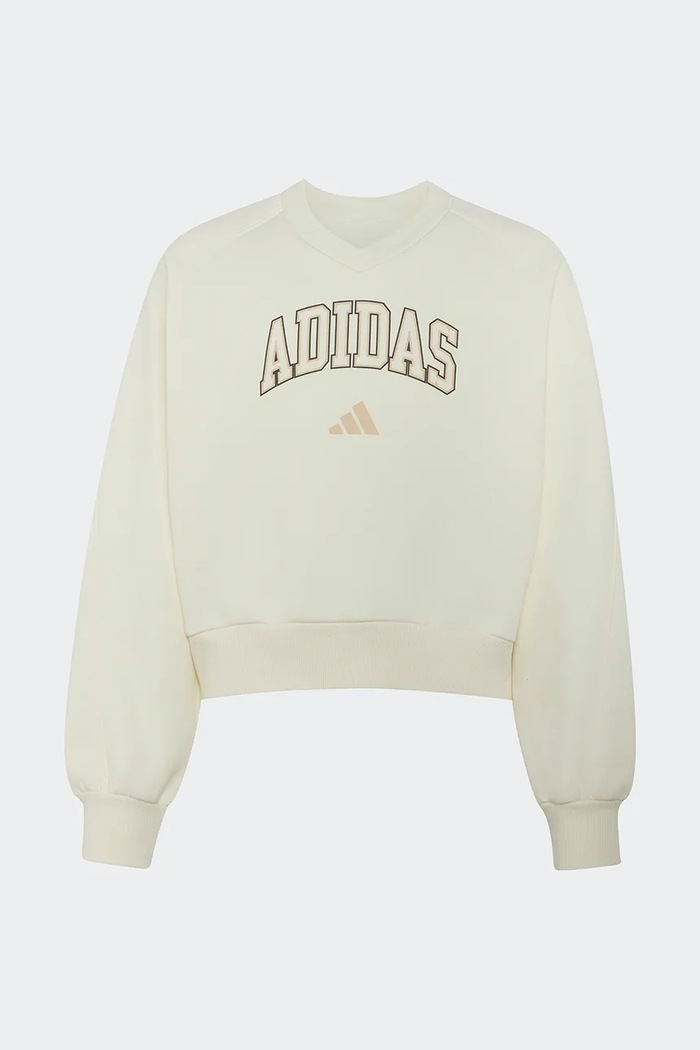adidas μπλούζα παιδική με βαμβάκι μπεζ KS5136.
