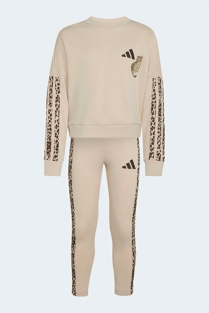 adidas σετ παιδικό με βαμβάκι KC7210 μπεζ AW26