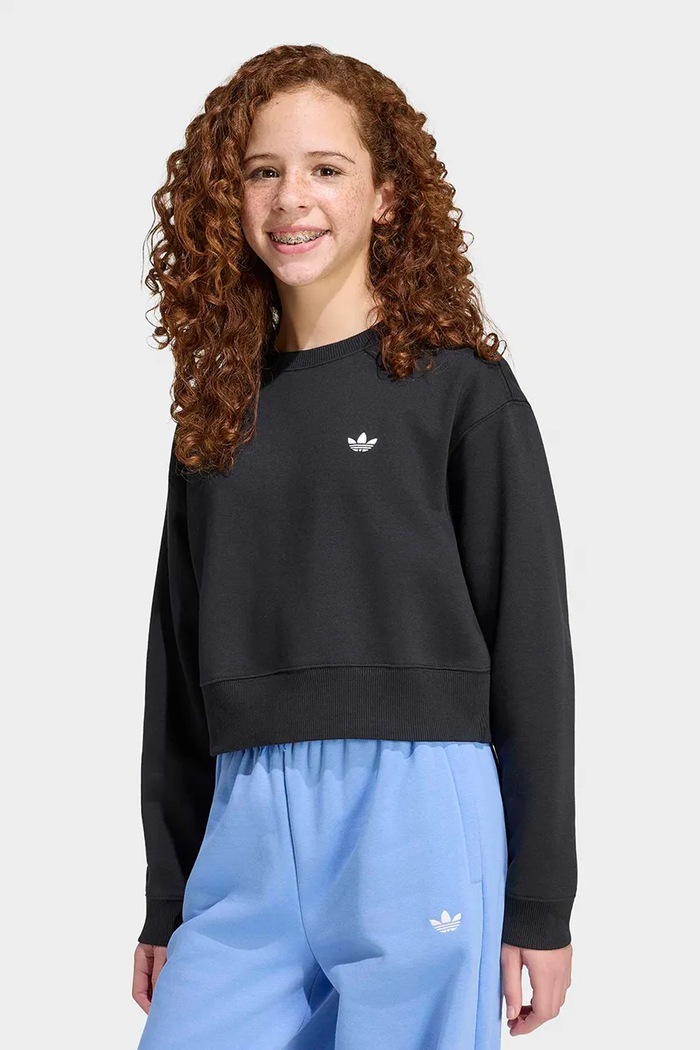 adidas Originals μπλούζα παιδική με βαμβάκι μαύρο KR0870