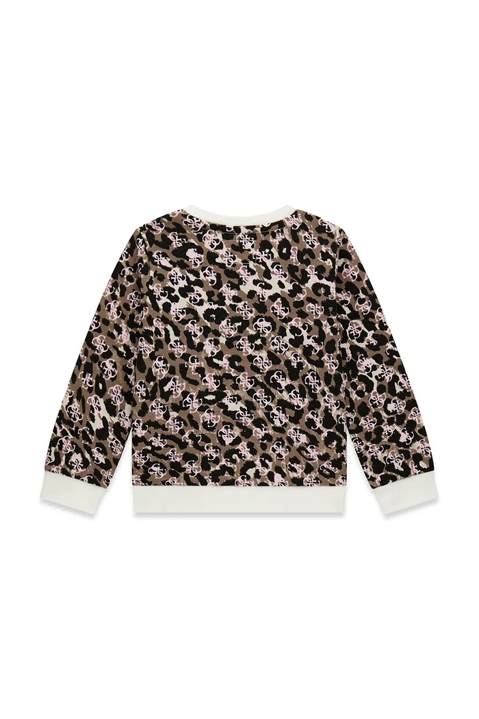 Guess bluza dziecięca bawełniana K6YQ04.K3845.9BY2 brązowy AW26