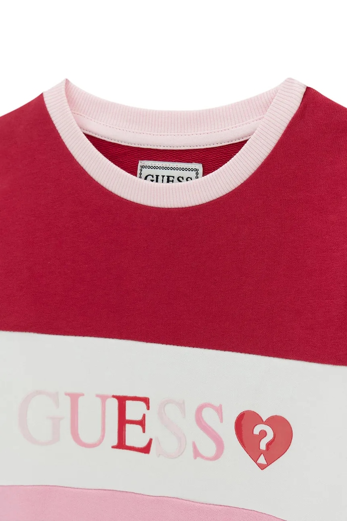 Dziewczynka Guess bluza dziecięca bawełniana K6YQ01.K3836.9BY2 różowy