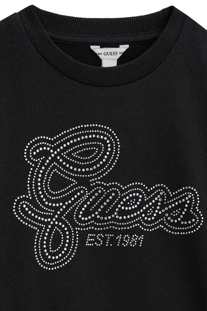 Dievča Guess mikina detská bavlnená J6YQ05.K3899.9BY2 čierna