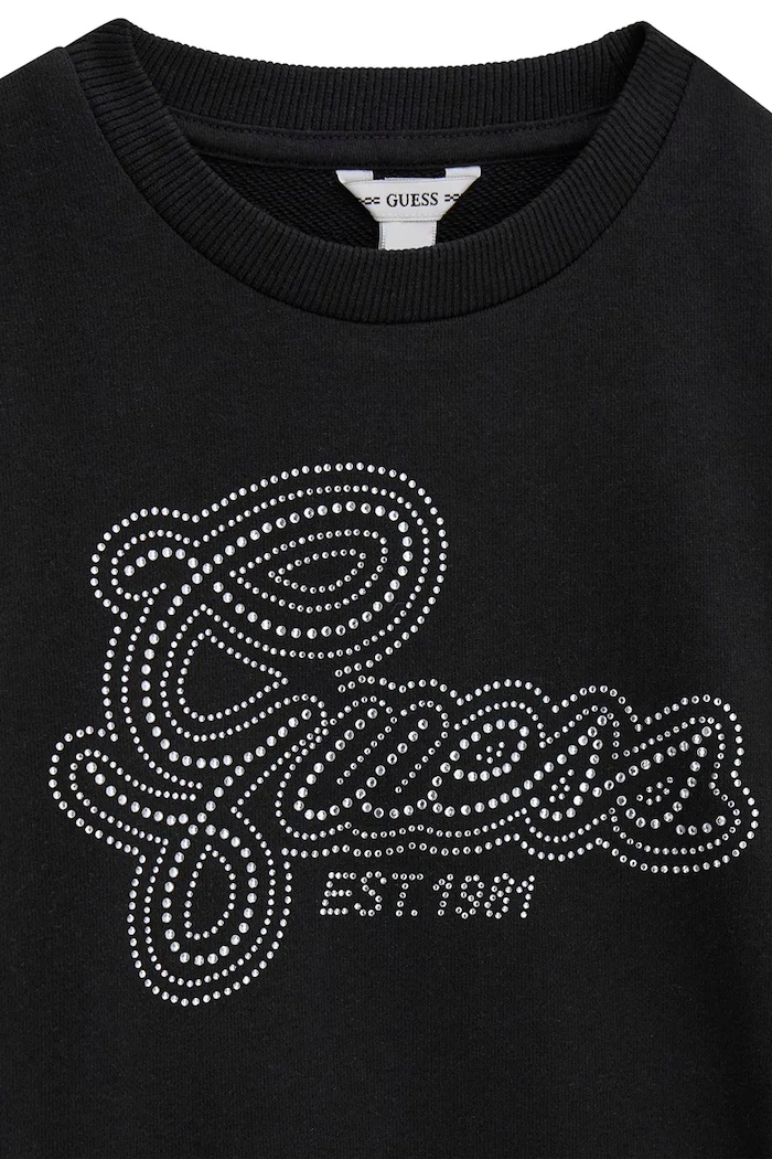 Dievča Guess mikina detská bavlnená J6YQ05.K3899.9BY2 čierna
