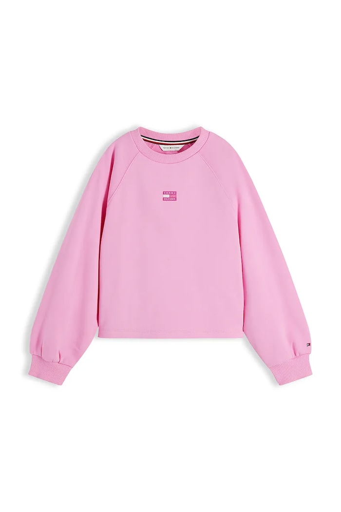 Tommy Hilfiger mikina detská bavlnená KG0KG09446.9BY2 ružová AW26