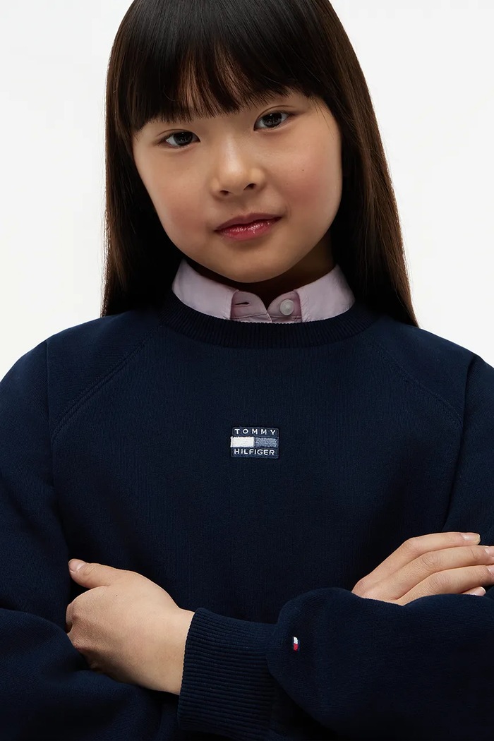 Tommy Hilfiger mikina detská bavlnená KG0KG09446.9BY2 tmavomodrá