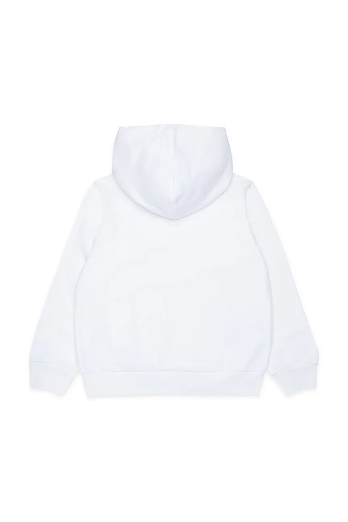 Marni bluza z kapturem dziecięca bawełniana M01883.M00V0 biały AW26