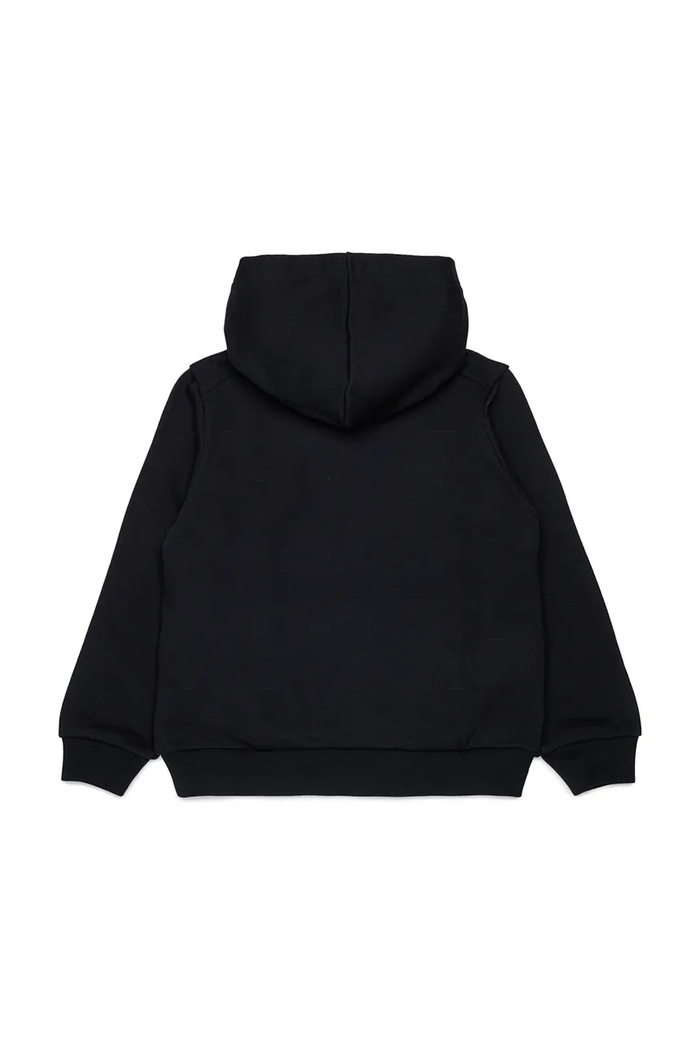 Marni bluza z kapturem dziecięca bawełniana M01883.M00V0 czarny AW26