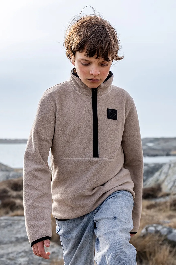 Bluza dziecięca polarowa RUBI KIDS HZ 2 Didriksons 506383 beżowy