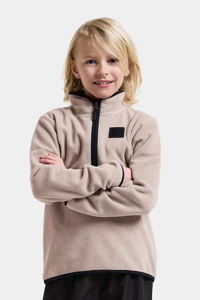 Bluza dziecięca polarowa RUBI KIDS HZ 2 Didriksons beżowy 506383