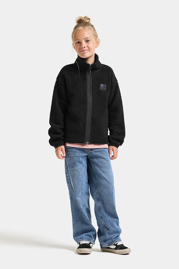 Bluza rozpinana dziecięca polarowa ZIR KIDS FZ 2 Didriksons 506332 czarny