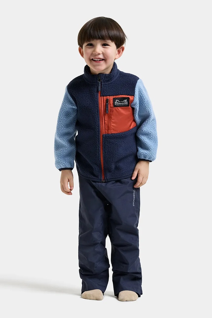 Bluza rozpinana dziecięca polarowa ANTEN KIDS FULLZIP 2 Didriksons 506323 niebieski