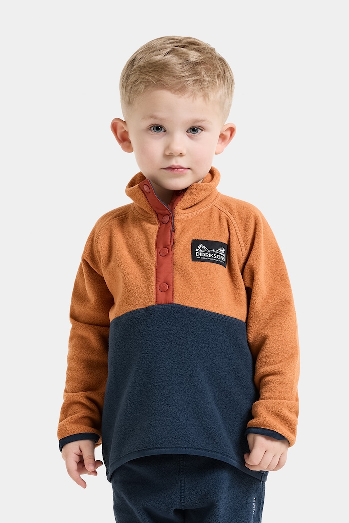 Didriksons Bluza dziecięca polarowa MONTE KIDS HALF BU 6 żółty 506309