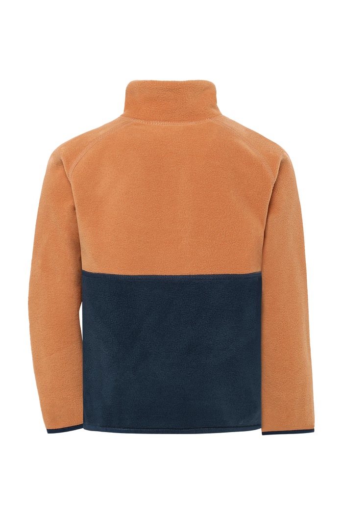 Chłopiec Didriksons Bluza dziecięca polarowa MONTE KIDS HALF BU 6 506309 żółty