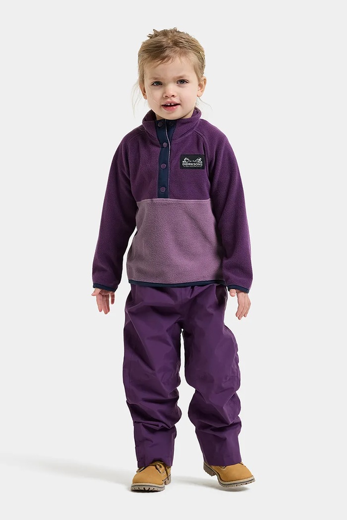 Bluza dziecięca polarowa MONTE KIDS HALF BU 6 Didriksons 506309 fioletowy