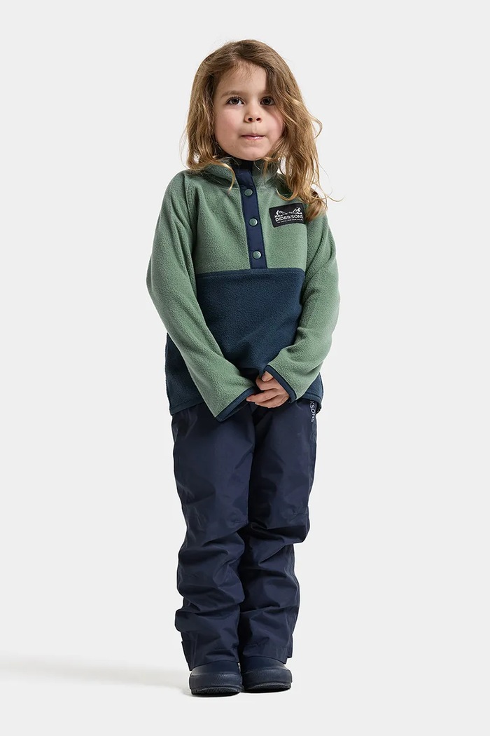 Bluza dziecięca polarowa MONTE KIDS HALF BU 6 Didriksons 506309 zielony
