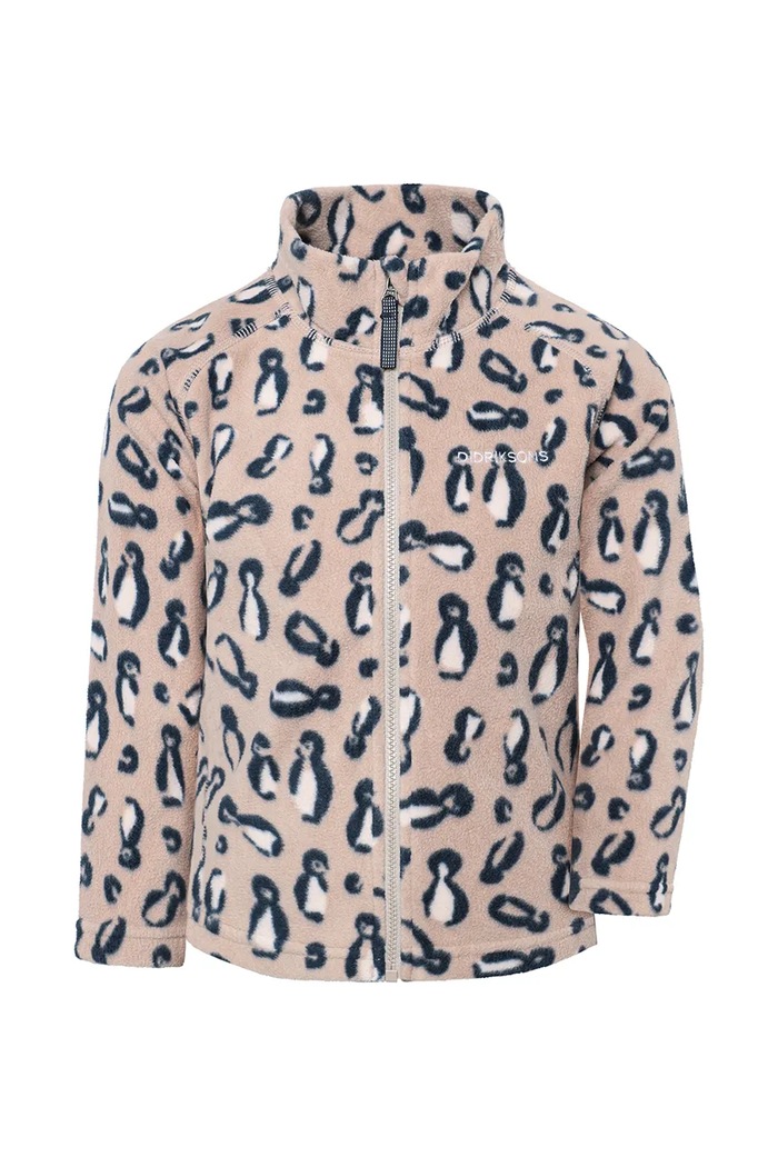 Didriksons Bluza rozpinana dziecięca polarowa MONTE PR K FZ 11 506316 beżowy AW26