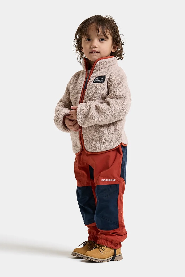 Bluza rozpinana dziecięca polarowa GIBBS KIDS FULLZIP 2 Didriksons 505577 beżowy