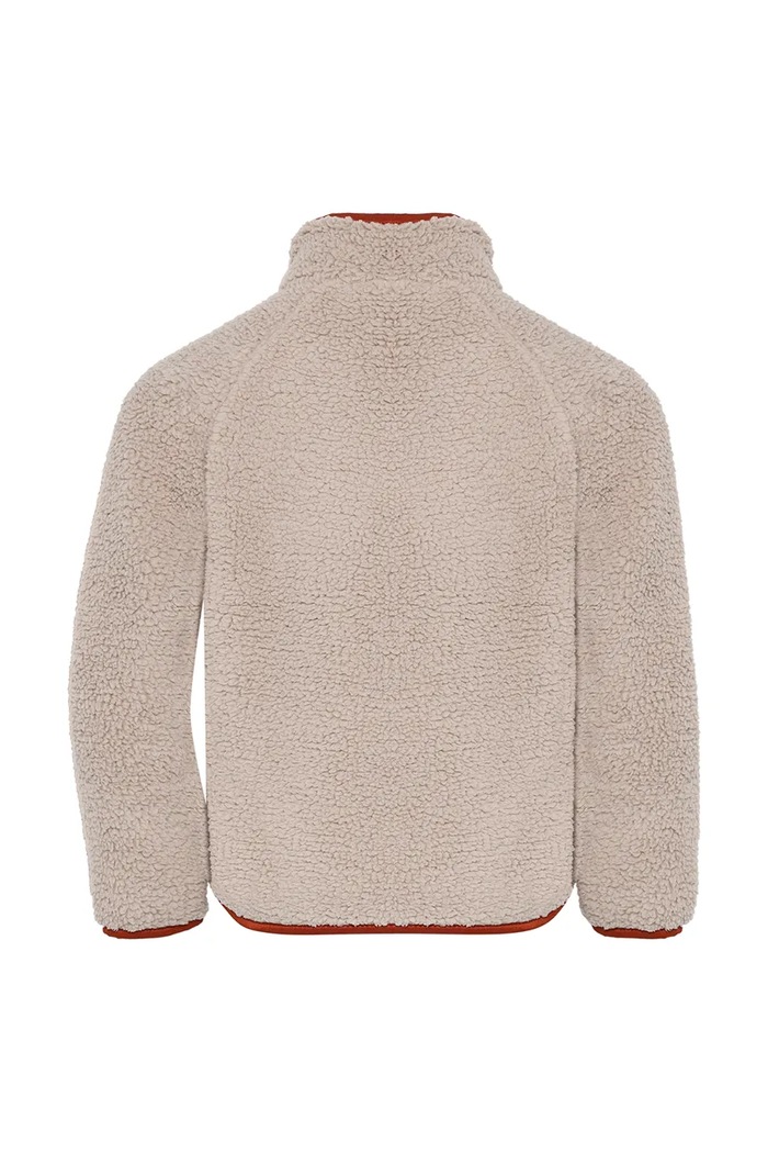 Chłopiec Didriksons Bluza rozpinana dziecięca polarowa GIBBS KIDS FULLZIP 2 505577 beżowy