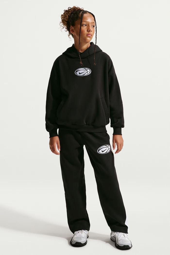 Nike Bluza z kapturem dziecięca IO8739 czarny AW26