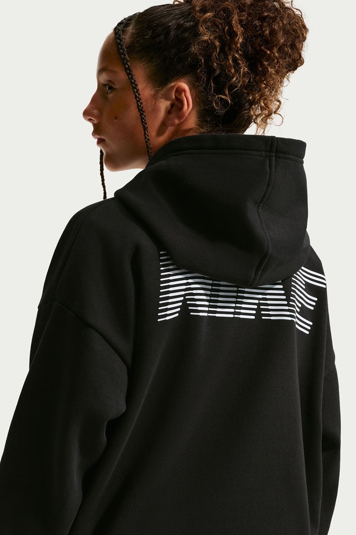 Bluza z kapturem dziecięca Nike IO8739 czarny