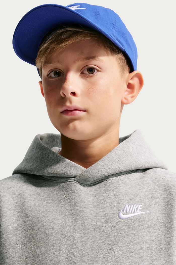 Bluza z kapturem dziecięca z bawełną Nike Sportswear Club Fleece Nike IM4935 szary