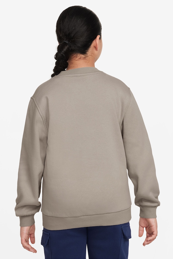 Nike Bluza dziecięca z bawełną Nike Sportswear Club Fleece FD3006 beżowy AW26