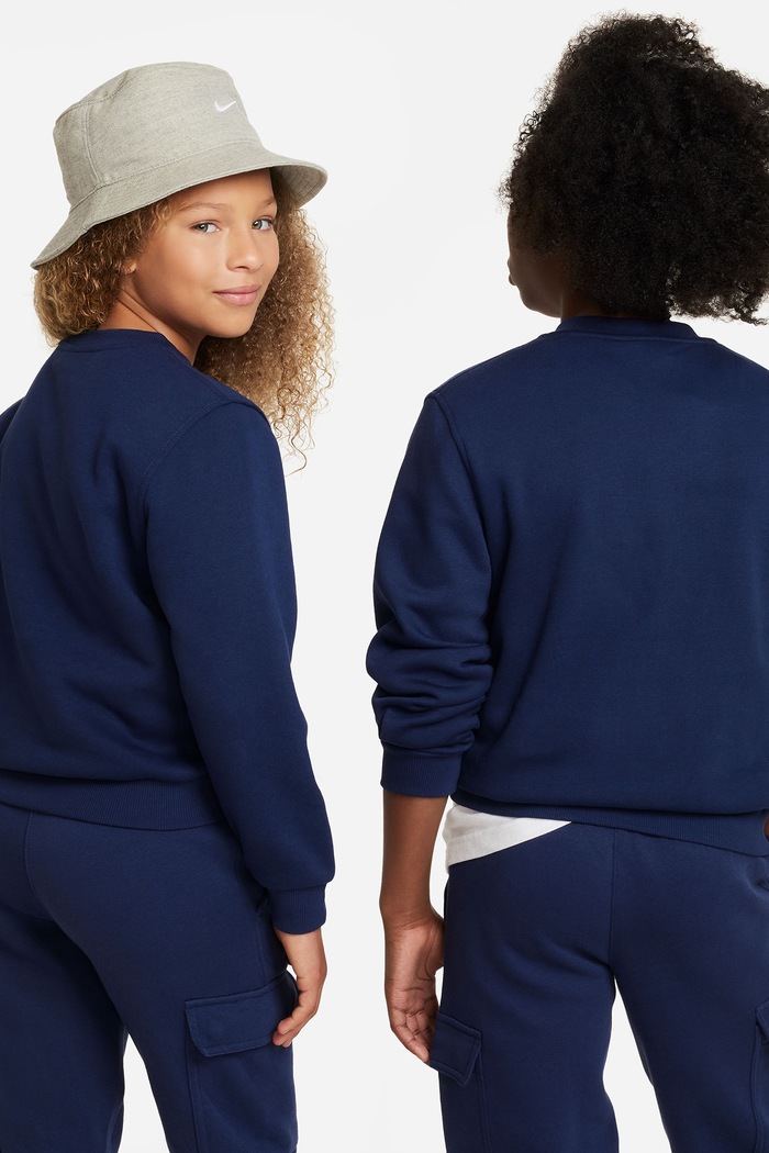 Nike Bluza dziecięca z bawełną Nike Sportswear Club Fleece FD3006 granatowy AW26