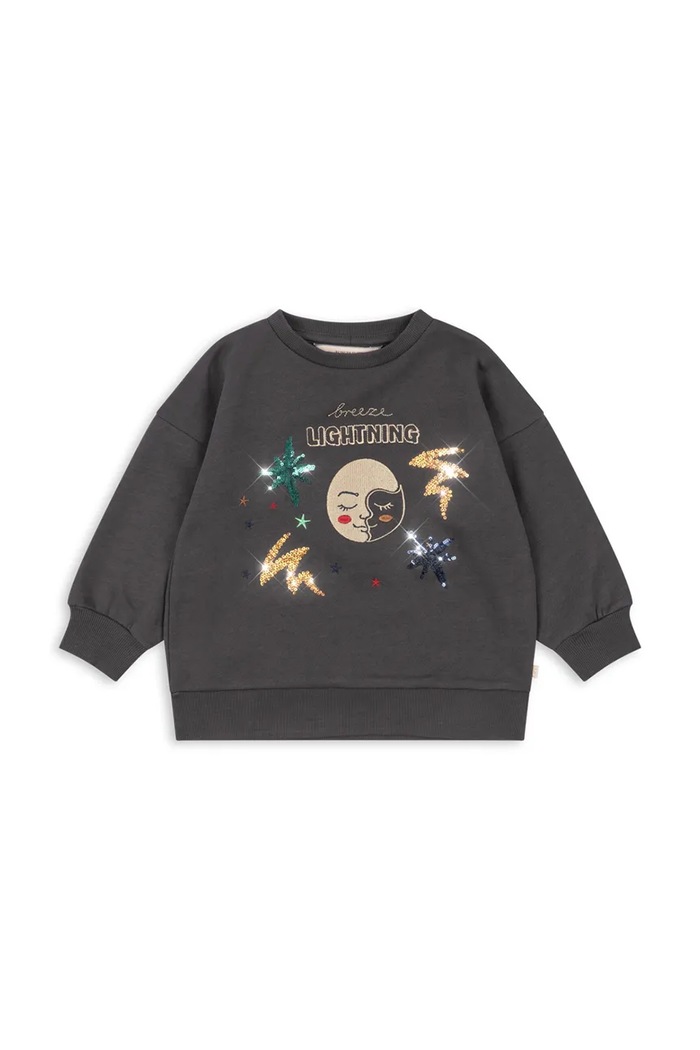 Konges Sløjd Bluza dziecięca z bawełną LOU SWEAT SHIRT GOTS KS106525.9BY2 szary AW26