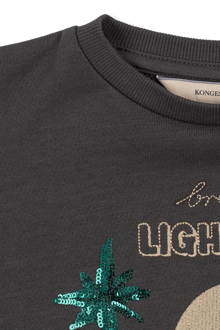 Bluza dziecięca z bawełną LOU SWEAT SHIRT GOTS Konges Sløjd KS106525.9BY2 szary