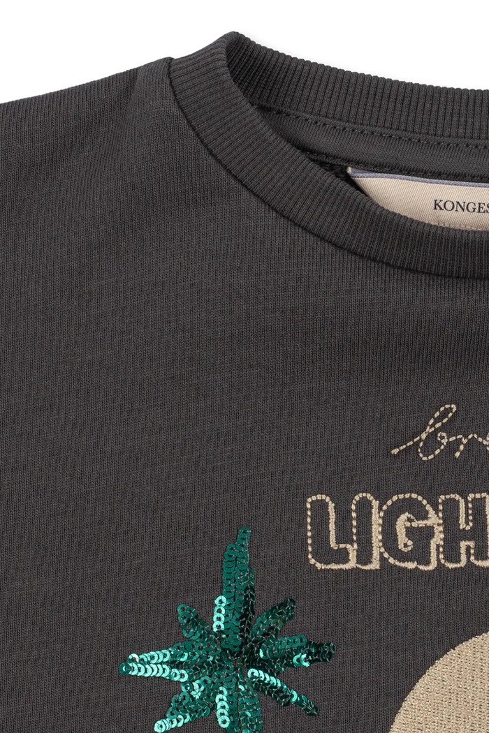 Bluza dziecięca z bawełną LOU SWEAT SHIRT GOTS Konges Sløjd KS106525.9BY2 szary