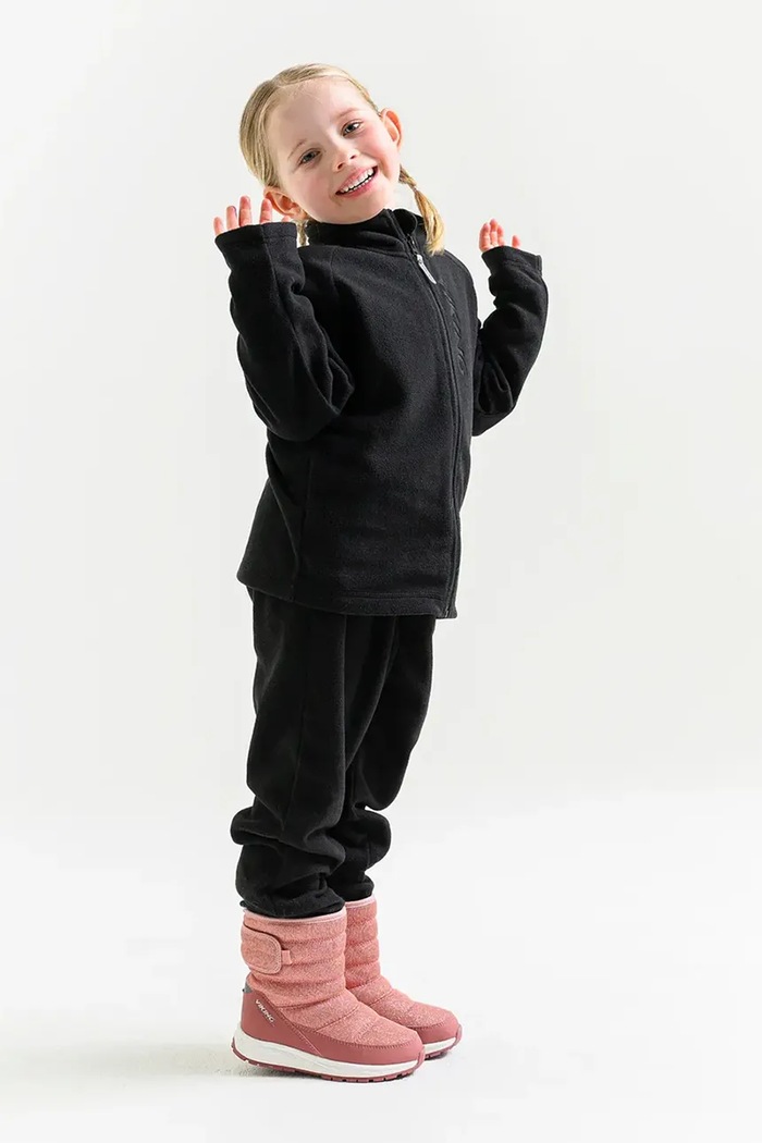 Viking Kids Bluza rozpinana dziecięca polarowa Playtime Fleece Jacket Warm czarny 50.25095