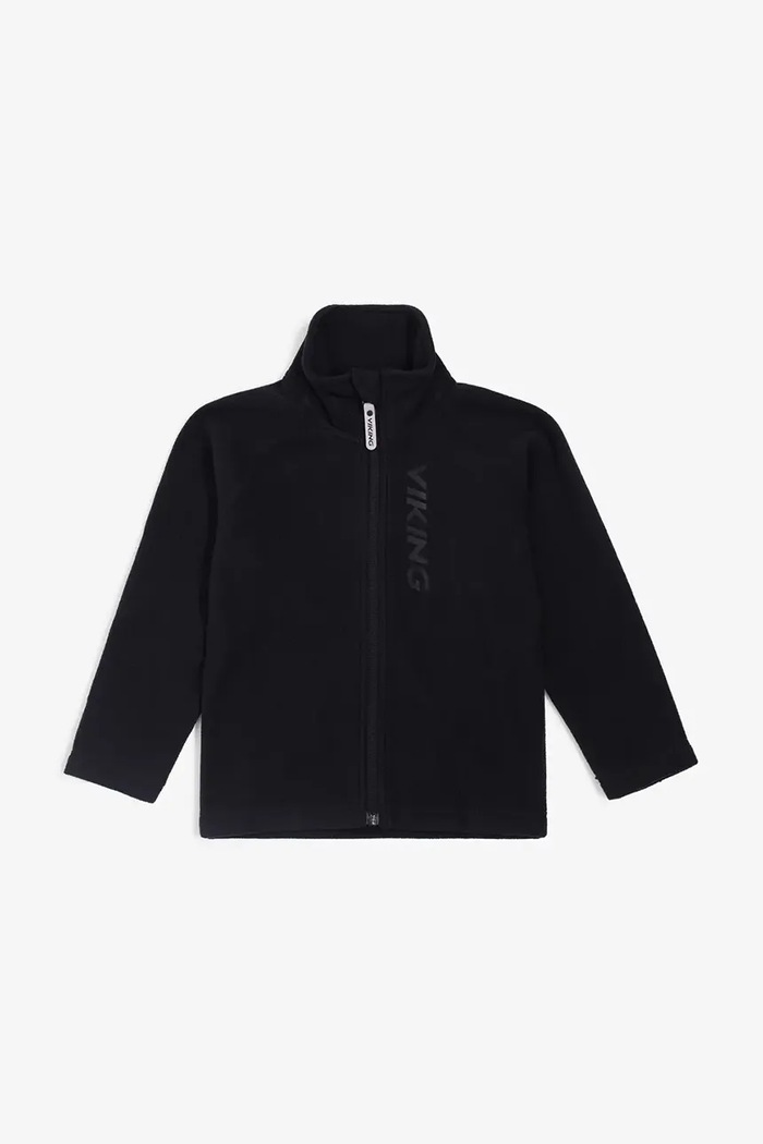 Viking Kids Bluza rozpinana dziecięca polarowa Playtime Fleece Jacket Warm 50.25095 czarny AW26