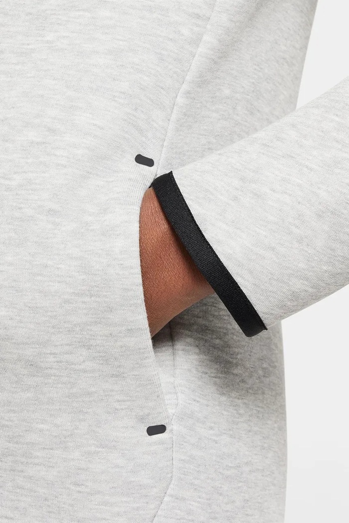 Bluza rozpinana z kapturem dziecięca z bawełną Nike Sportswear Tech Fleece Nike szary HV5867