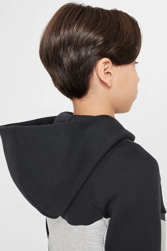 Nike Bluza rozpinana z kapturem dziecięca z bawełną Nike Sportswear Tech Fleece HV5867