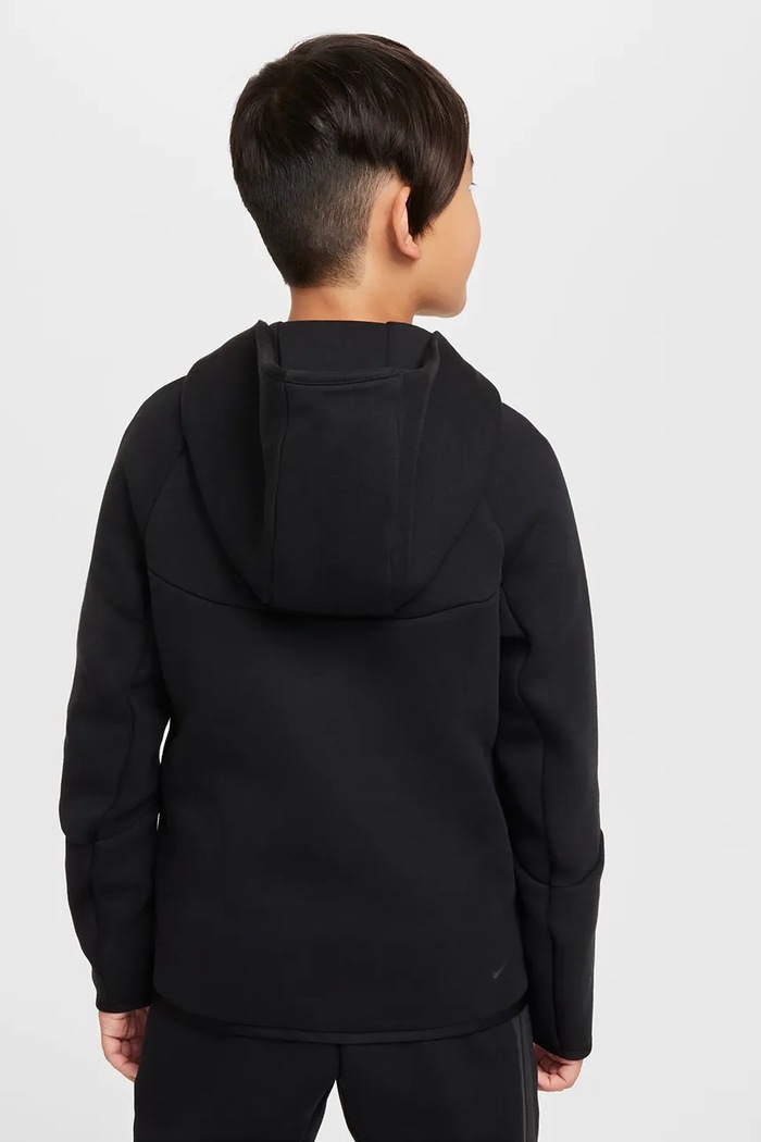 Nike Bluza rozpinana z kapturem dziecięca z bawełną Nike Sportswear Tech Fleece HV5867 czarny AW26
