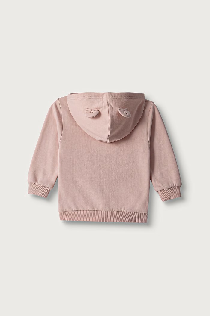 United Colors of Benetton Dukserica sa kapuljačom za bebe s pamukom 3YWVA501Y.W.Seasonal roza AW26