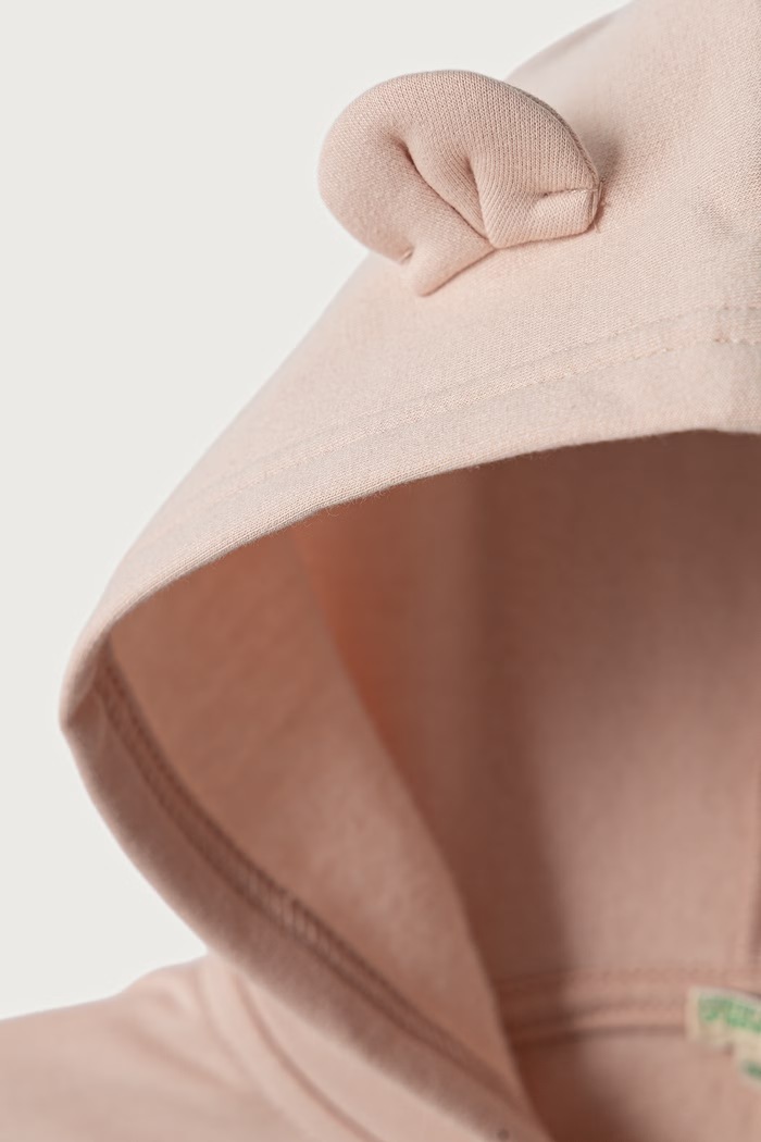 Dječaci United Colors of Benetton Dukserica sa kapuljačom za bebe s pamukom 3YWVA501Y.W.Seasonal roza