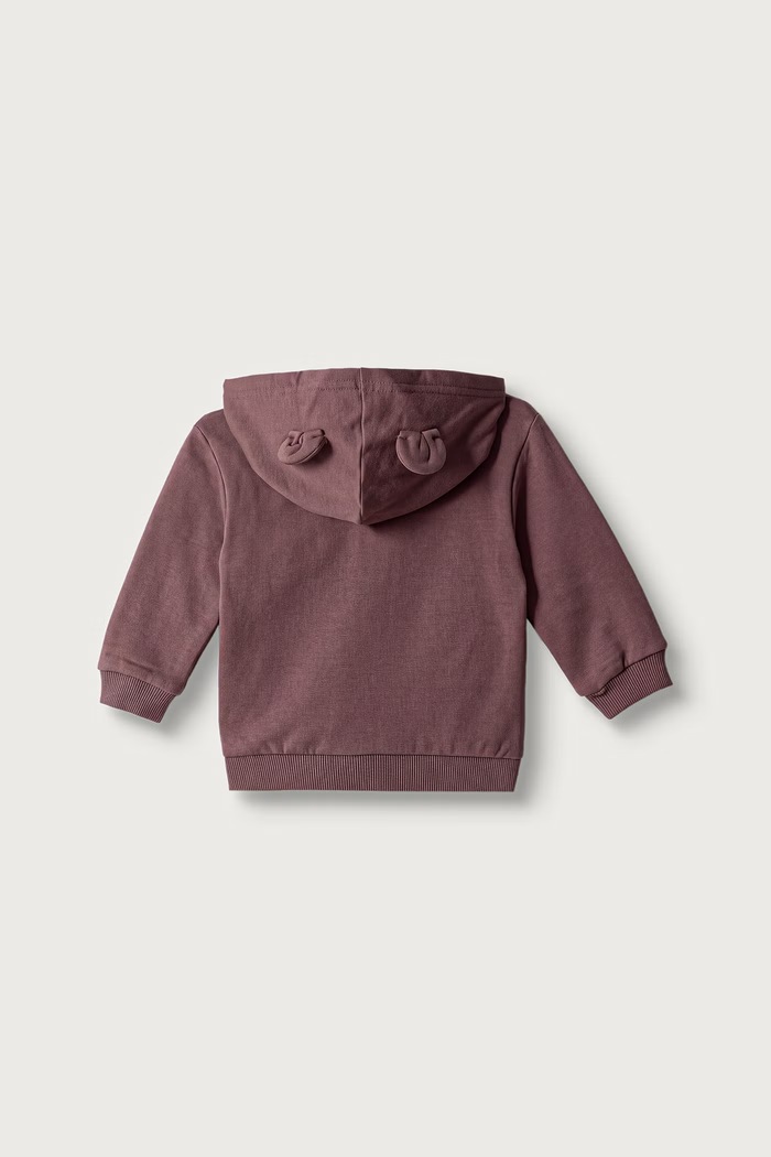 United Colors of Benetton Dukserica sa kapuljačom za bebe s pamukom 3YWVA501Y.W.Seasonal ljubičasta AW26