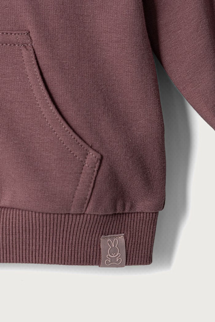 Dječaci United Colors of Benetton Dukserica sa kapuljačom za bebe s pamukom 3YWVA501Y.W.Seasonal ljubičasta