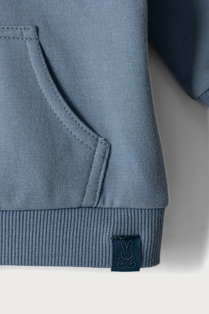 Dječaci United Colors of Benetton Dukserica sa kapuljačom za bebe s pamukom 3YWVA501Y.W.Seasonal plava