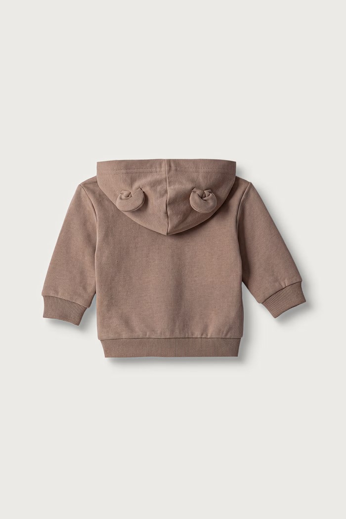 United Colors of Benetton Dukserica sa kapuljačom za bebe s pamukom 3YWVA501Y.W.Seasonal smeđa AW26