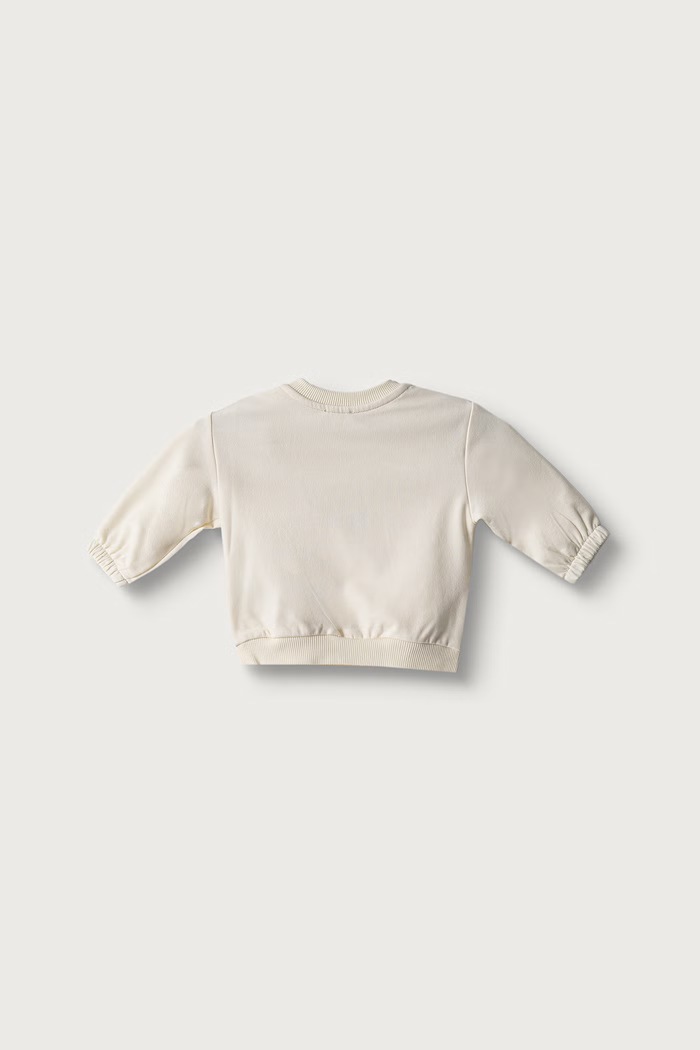 United Colors of Benetton Dukserica za bebe s pamukom 3YWVA107F.W.Seasonal bež AW26