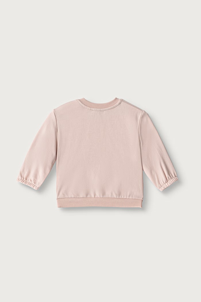 United Colors of Benetton Dukserica za bebe s pamukom 3YWVA107F.W.Seasonal roza AW26