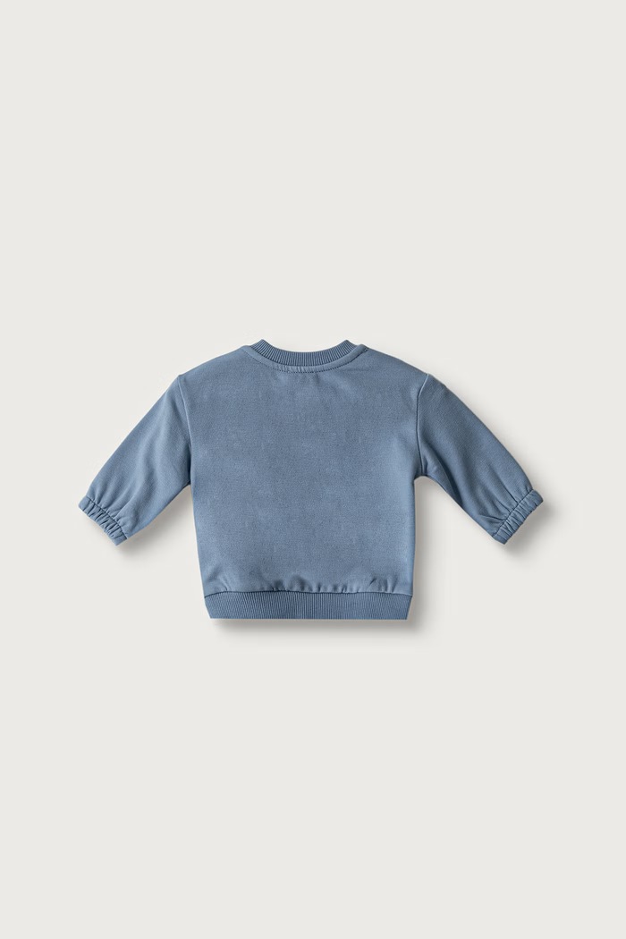 United Colors of Benetton Dukserica za bebe s pamukom 3YWVA107F.W.Seasonal plava AW26