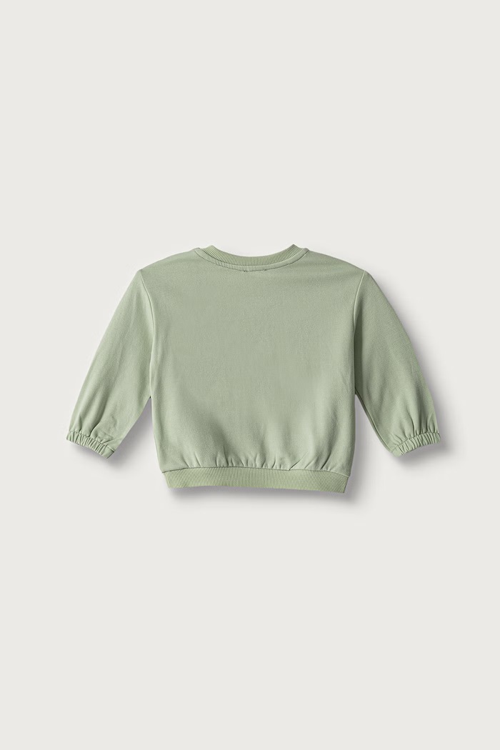 United Colors of Benetton Dukserica za bebe s pamukom 3YWVA107F.W.Seasonal zelena AW26