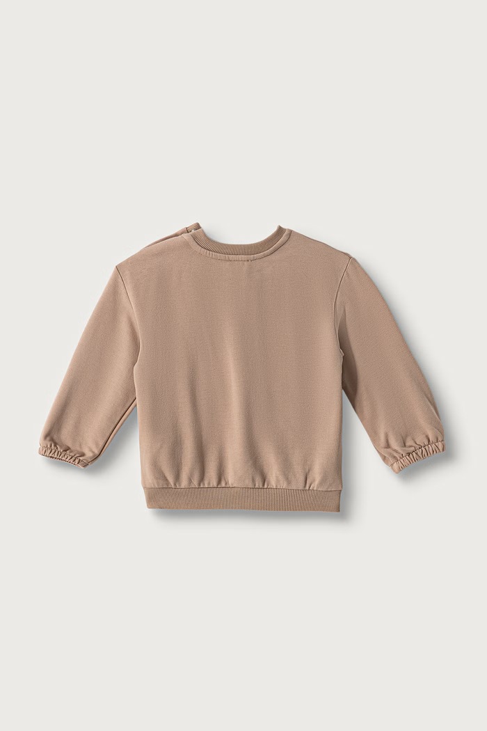 United Colors of Benetton Dukserica za bebe s pamukom 3YWVA107F.W.Seasonal smeđa AW26